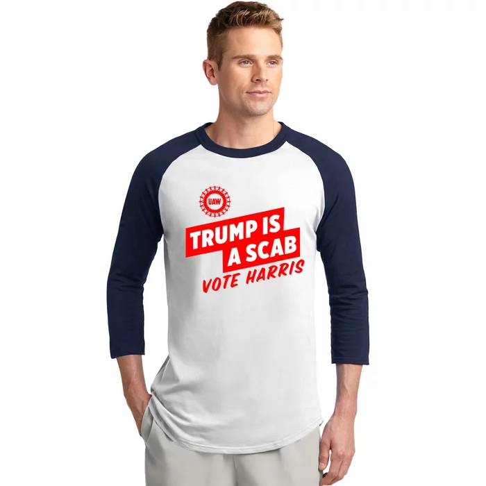 Trump Is A Scab Baseball Sleeve Shirt