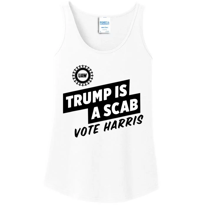 Trump Is A Scab Ladies Essential Tank