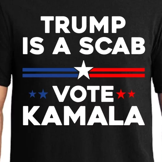 Trump Is A Scab Vote Kamala Harris 2024 Pajama Set