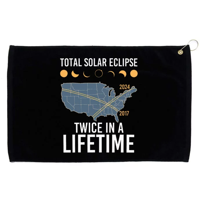 Twice In A Lifetime Solar Eclipse 2024 Total Eclipse Grommeted Golf Towel