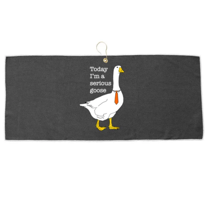 Today IM A Serious Goose Silly Goose Cute Funny Large Microfiber Waffle Golf Towel