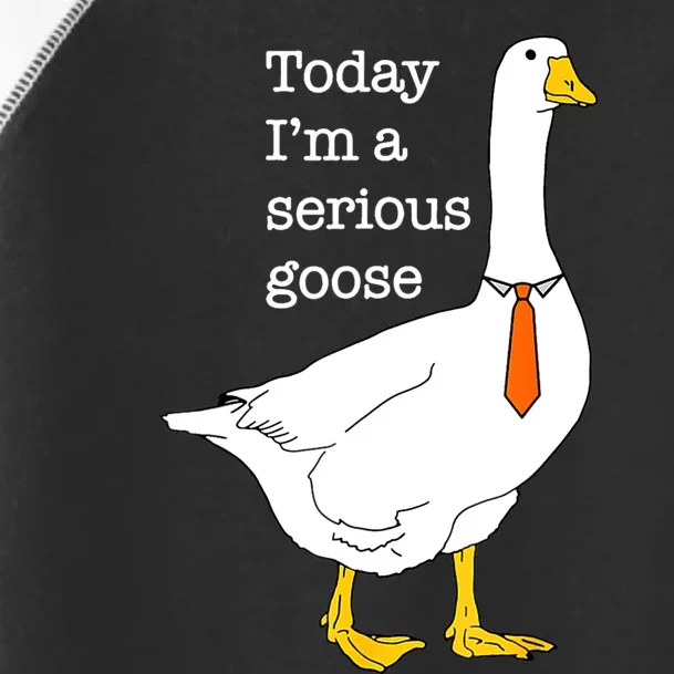 Today IM A Serious Goose Silly Goose Cute Funny Toddler Fine Jersey T-Shirt