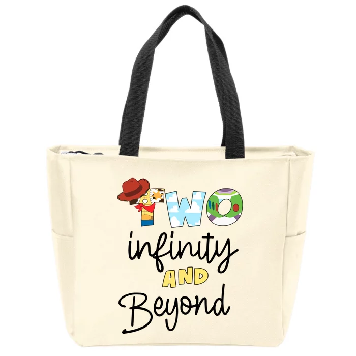 Two Infinity And Beyond Zip Tote Bag