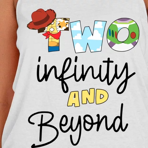 Two Infinity And Beyond Women's Knotted Racerback Tank