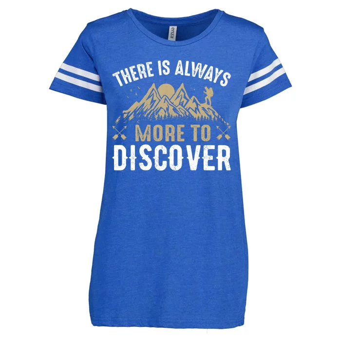 There Is Always More To Discover Camping Vintage Enza Ladies Jersey Football T-Shirt