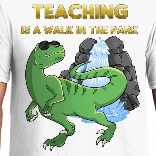 Teaching Is A Walk In The Park Pajama Set