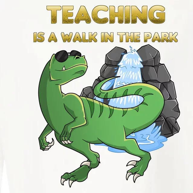 Teaching Is A Walk In The Park Cropped Pullover Crew