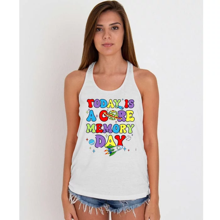 Today Is A Core Memory Day Women's Knotted Racerback Tank