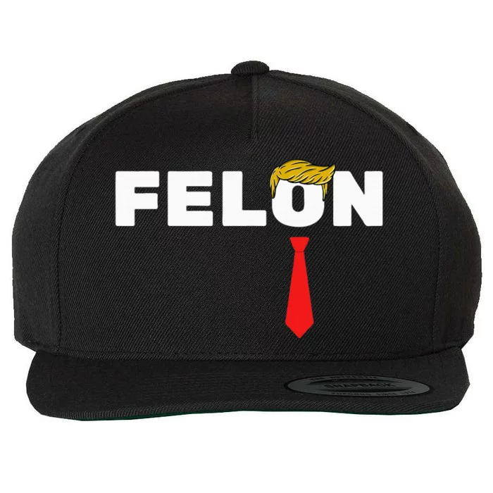 Trump Is A Felon Trump Is Guilty On 34 Counts Wool Snapback Cap