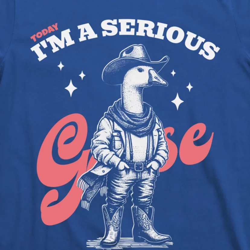 Today I Am A Serious Goose Silly Goose Weird Meme Gift T-Shirt