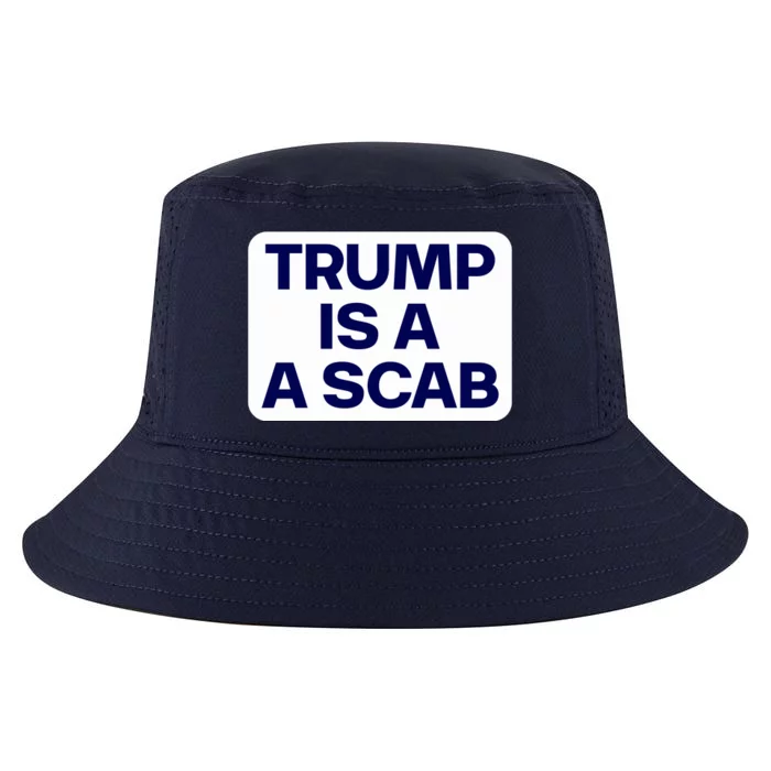 Trump Is A Scab Vote Harris Kamala 2024 Funny Cool Comfort Performance Bucket Hat