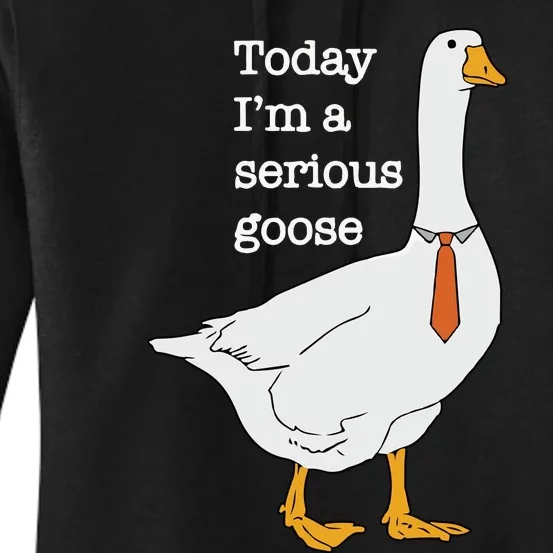 Today Im A Serious Goose Silly Goose Women's Pullover Hoodie