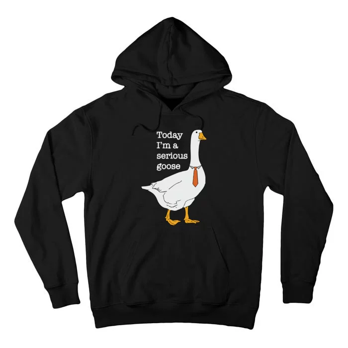 Today Im A Serious Goose Silly Goose Tall Hoodie