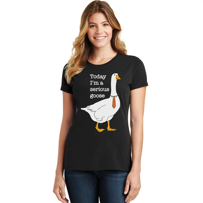 Today Im A Serious Goose Silly Goose Women's T-Shirt