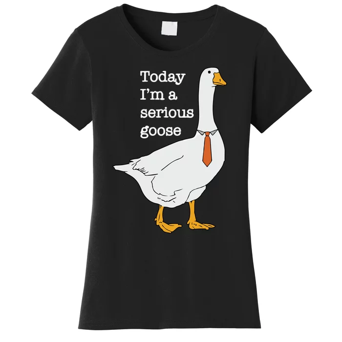 Today Im A Serious Goose Silly Goose Women's T-Shirt