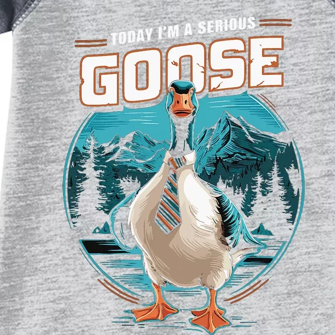 Today IM A Serious Goose Silly Goose Infant Baby Jersey Bodysuit