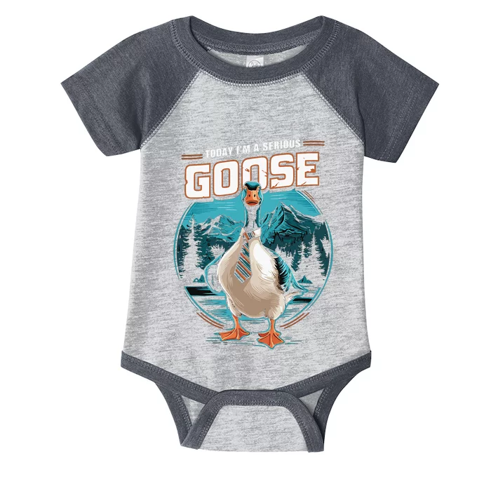 Today IM A Serious Goose Silly Goose Infant Baby Jersey Bodysuit