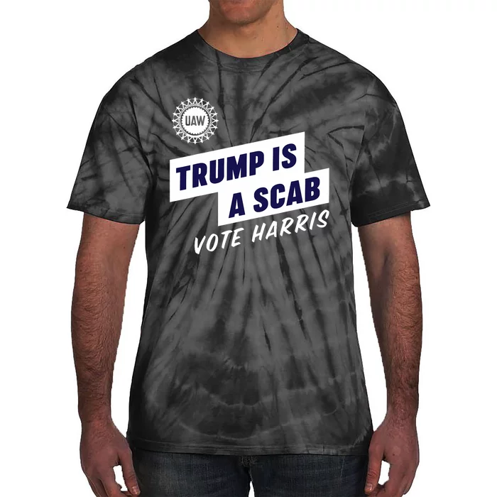 Trump Is A Scab Kamala Harris 2024 Tie-Dye T-Shirt