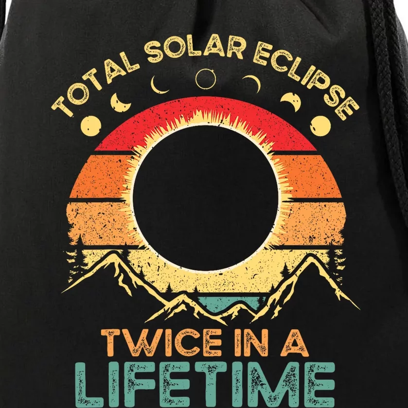 Twice In A Lifetime Solar Eclipse 2024 Total Eclipse Gift Drawstring Bag