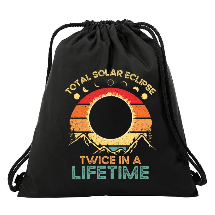 Twice In A Lifetime Solar Eclipse 2024 Total Eclipse Gift Drawstring Bag