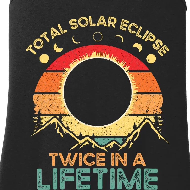 Twice In A Lifetime Solar Eclipse 2024 Total Eclipse Gift Ladies Essential Tank