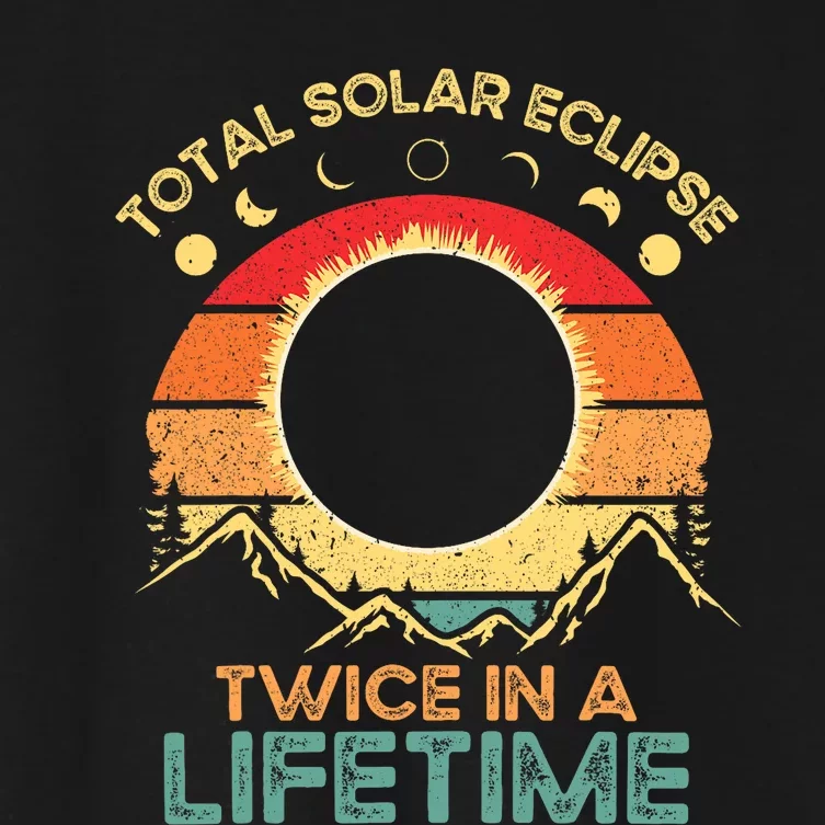 Twice In A Lifetime Solar Eclipse 2024 Total Eclipse Gift Women's Crop Top Tee