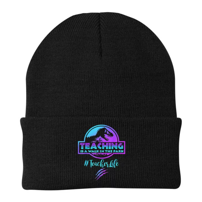 Teaching is a Walk in Park Teacher Life Funny Mother's Day Knit Cap Winter Beanie