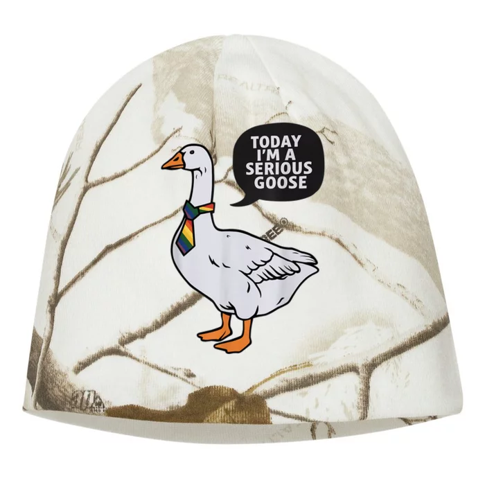 Today IM A Serious Goose Lgbt Cute Funny Serious Goose Kati - Camo Knit Beanie