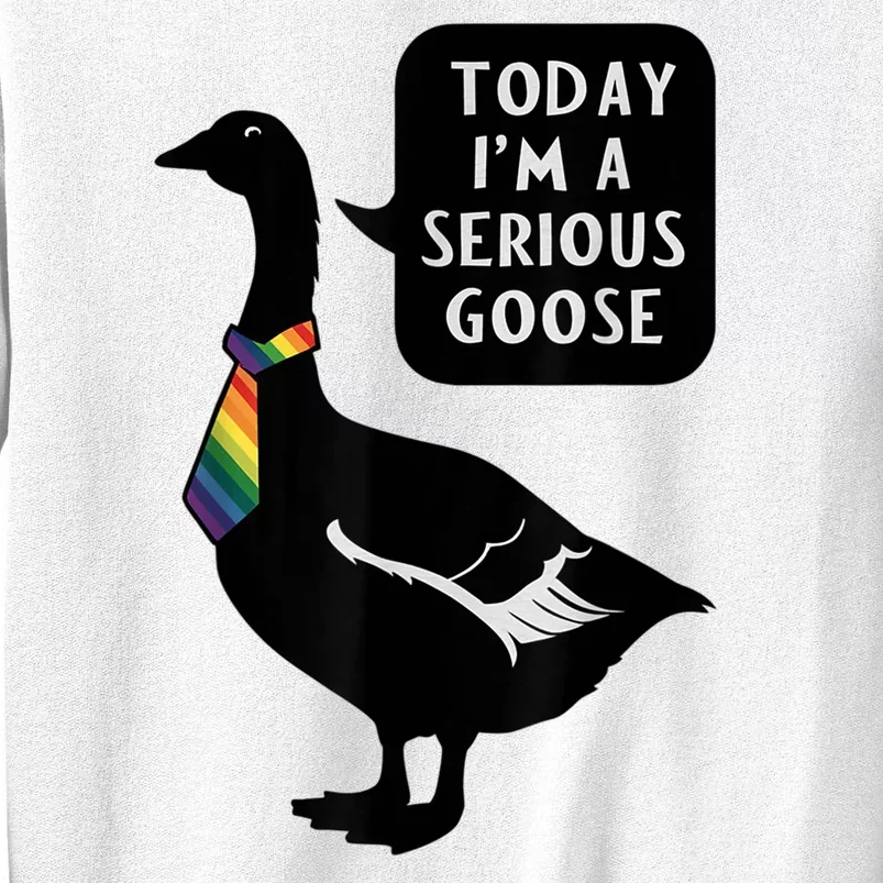 Today IM A Serious Goose Lgbt Cute Funny Serious Goose Sweatshirt