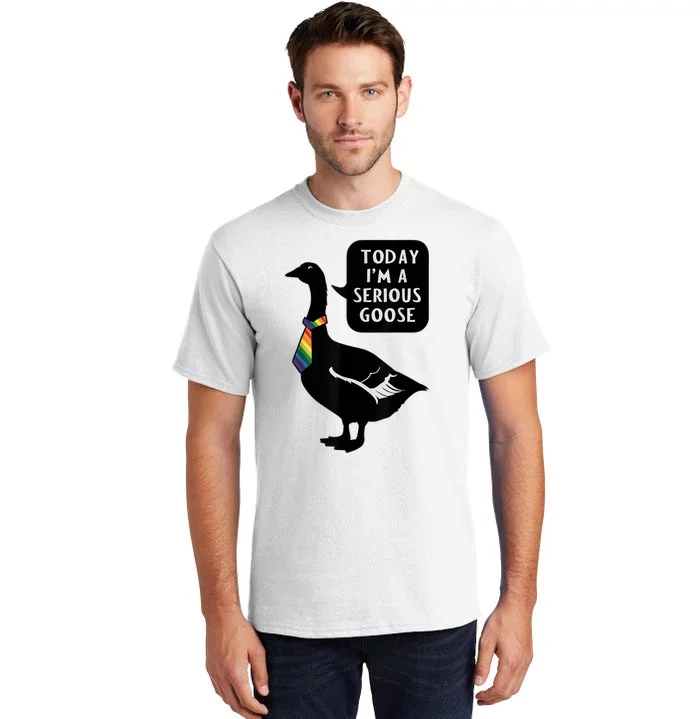 Today IM A Serious Goose Lgbt Cute Funny Serious Goose Tall T-Shirt