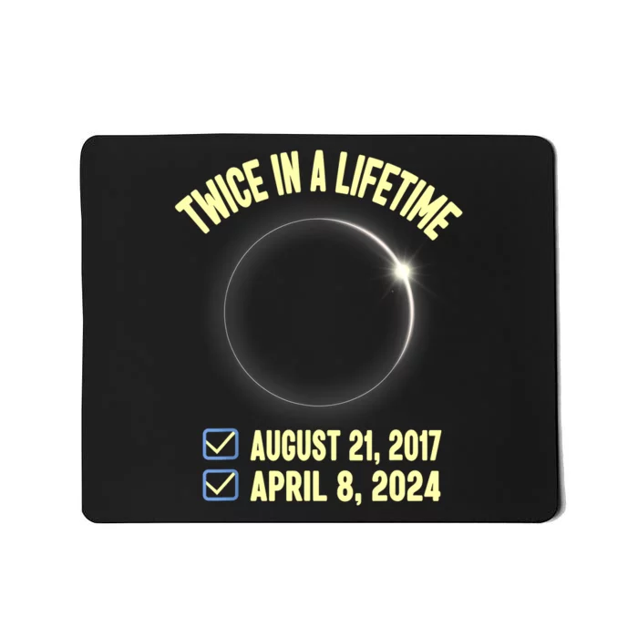 Twice In A Lifetime Solar Eclipse 2024 Total Eclipse Mousepad