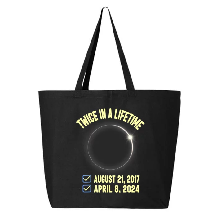 Twice In A Lifetime Solar Eclipse 2024 Total Eclipse 25L Jumbo Tote