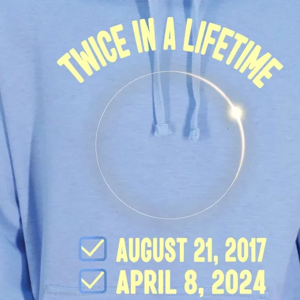 Twice In A Lifetime Solar Eclipse 2024 Total Eclipse Unisex Surf Hoodie