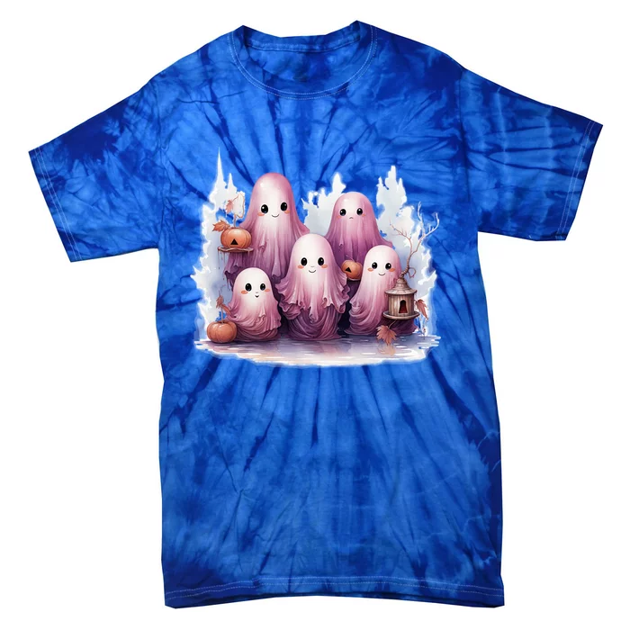 This Is Boo Sheet Ghost Squad Halloween Costume Gift Tie-Dye T-Shirt