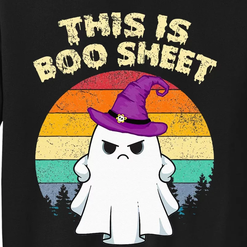 This Is Boo Sheet Ghost Retro Halloween Costume Sweatshirt