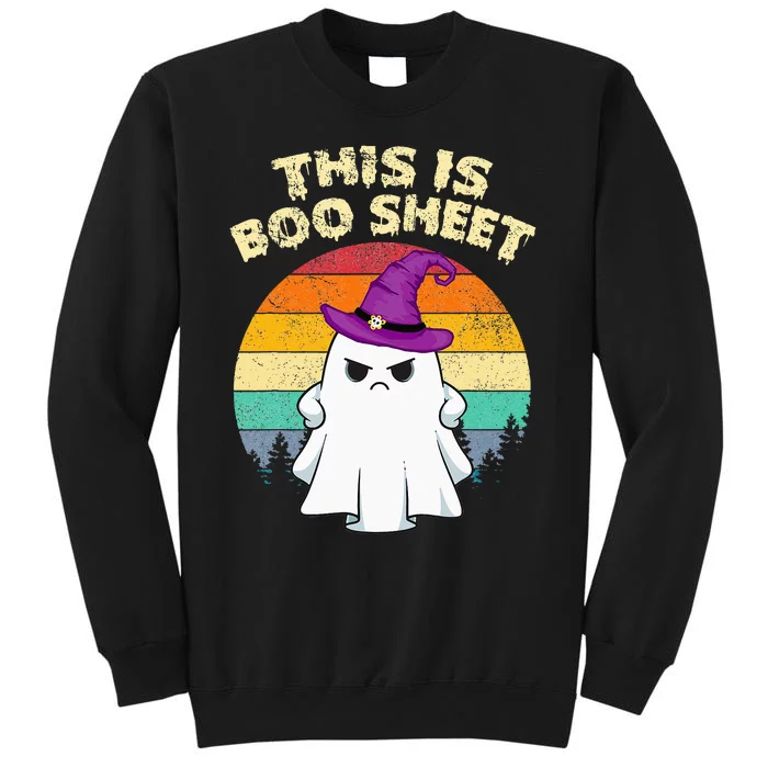 This Is Boo Sheet Ghost Retro Halloween Costume Sweatshirt