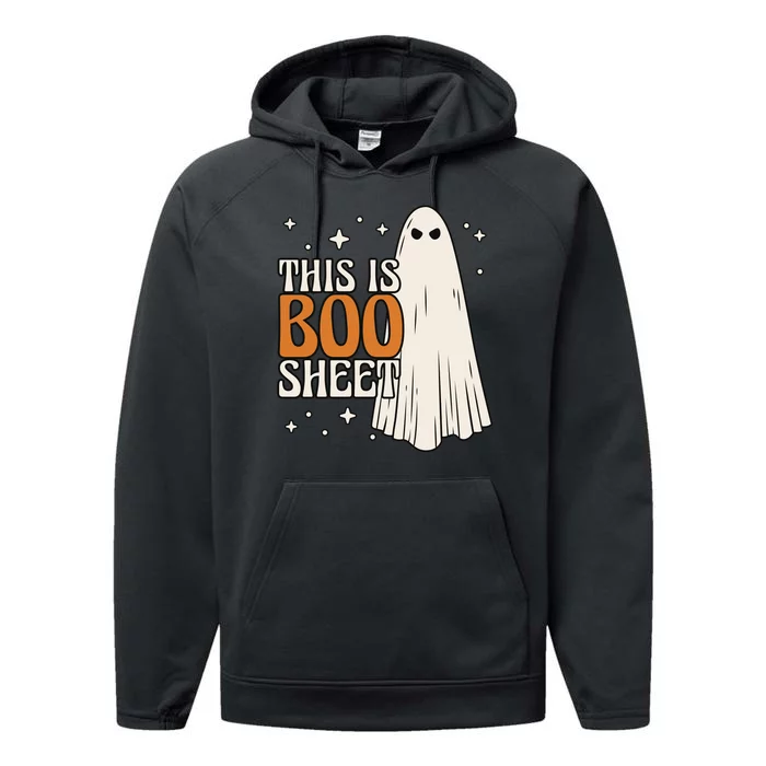 This Is Boo Sheet Funny Ghost Performance Fleece Hoodie