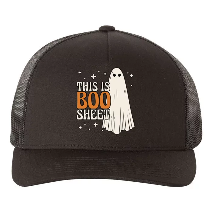 This Is Boo Sheet Funny Ghost Yupoong Adult 5-Panel Trucker Hat