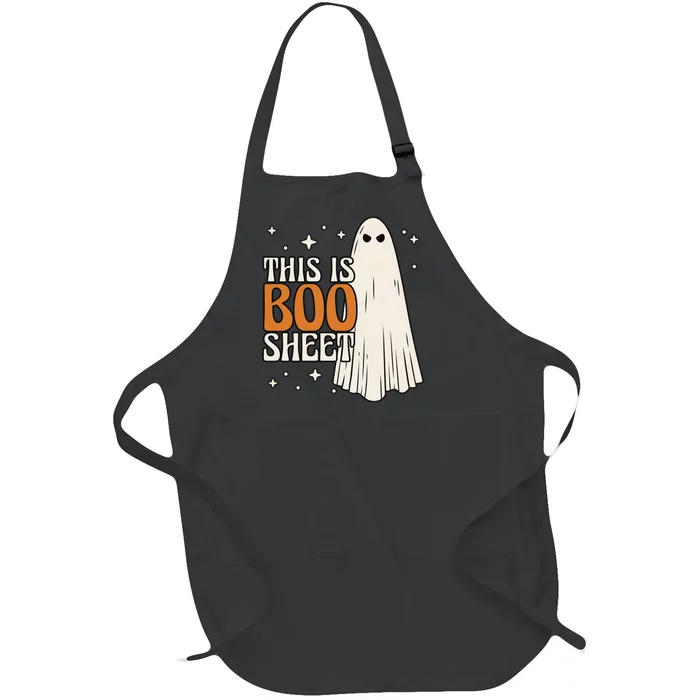 This Is Boo Sheet Funny Ghost Full-Length Apron With Pocket