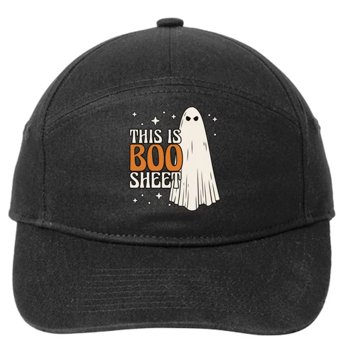 This Is Boo Sheet Funny Ghost 7-Panel Snapback Hat