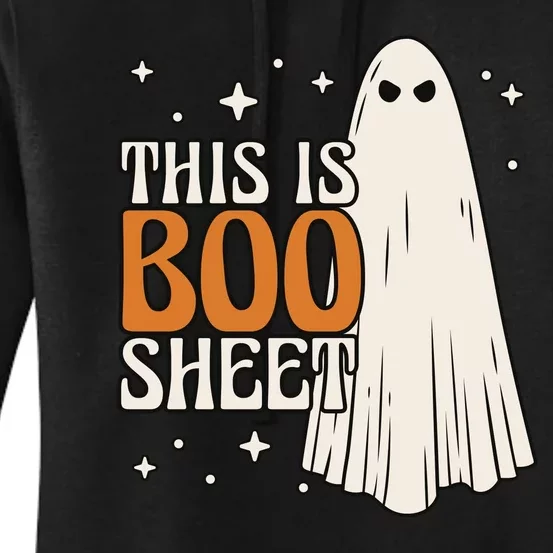 This Is Boo Sheet Funny Ghost Women's Pullover Hoodie