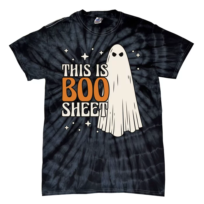 This Is Boo Sheet Funny Ghost Tie-Dye T-Shirt