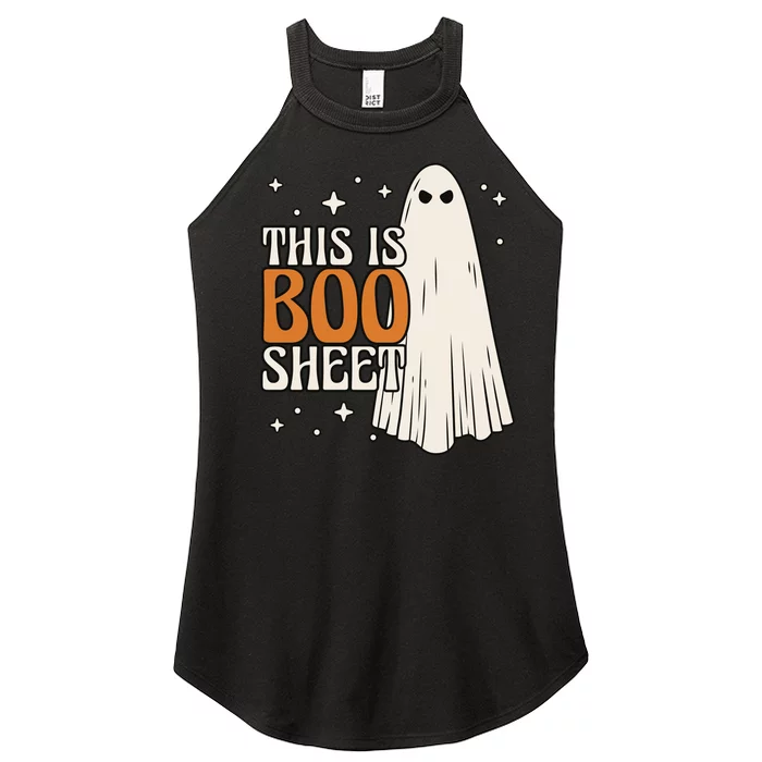 This Is Boo Sheet Funny Ghost Women’s Perfect Tri Rocker Tank