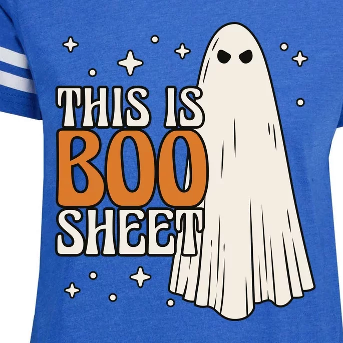 This Is Boo Sheet Funny Ghost Enza Ladies Jersey Football T-Shirt