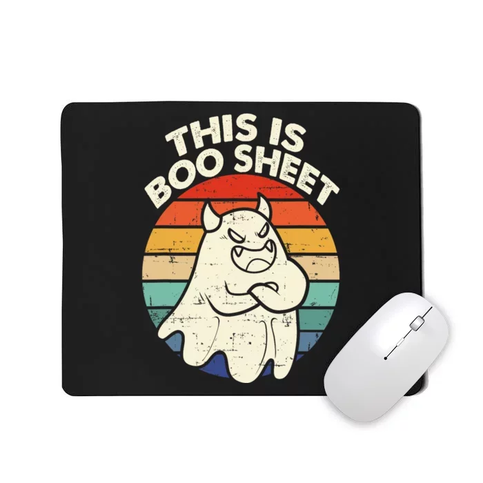 This Is Boo Sheet Cute Ghost Halloween Funny Kids Mousepad