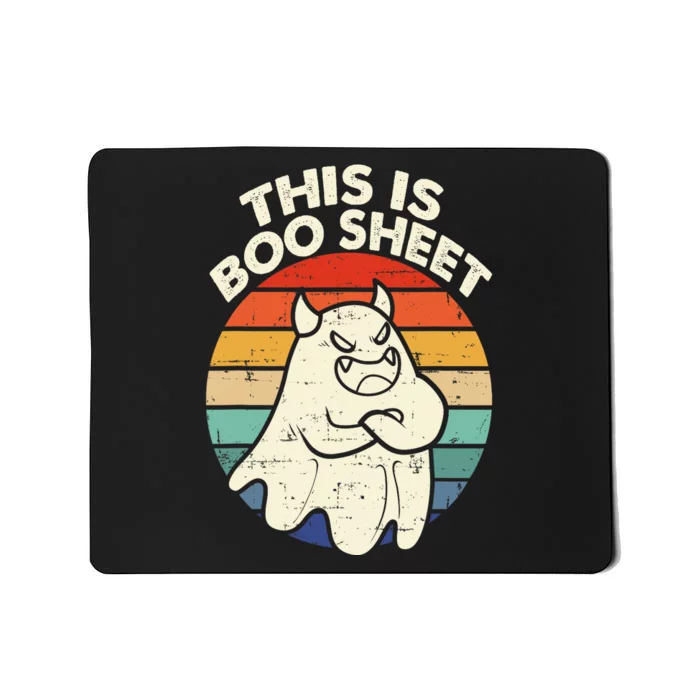 This Is Boo Sheet Cute Ghost Halloween Funny Kids Mousepad