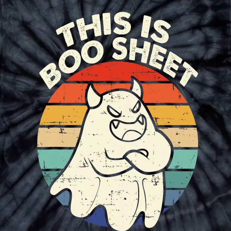 This Is Boo Sheet Cute Ghost Halloween Funny Kids Tie-Dye T-Shirt