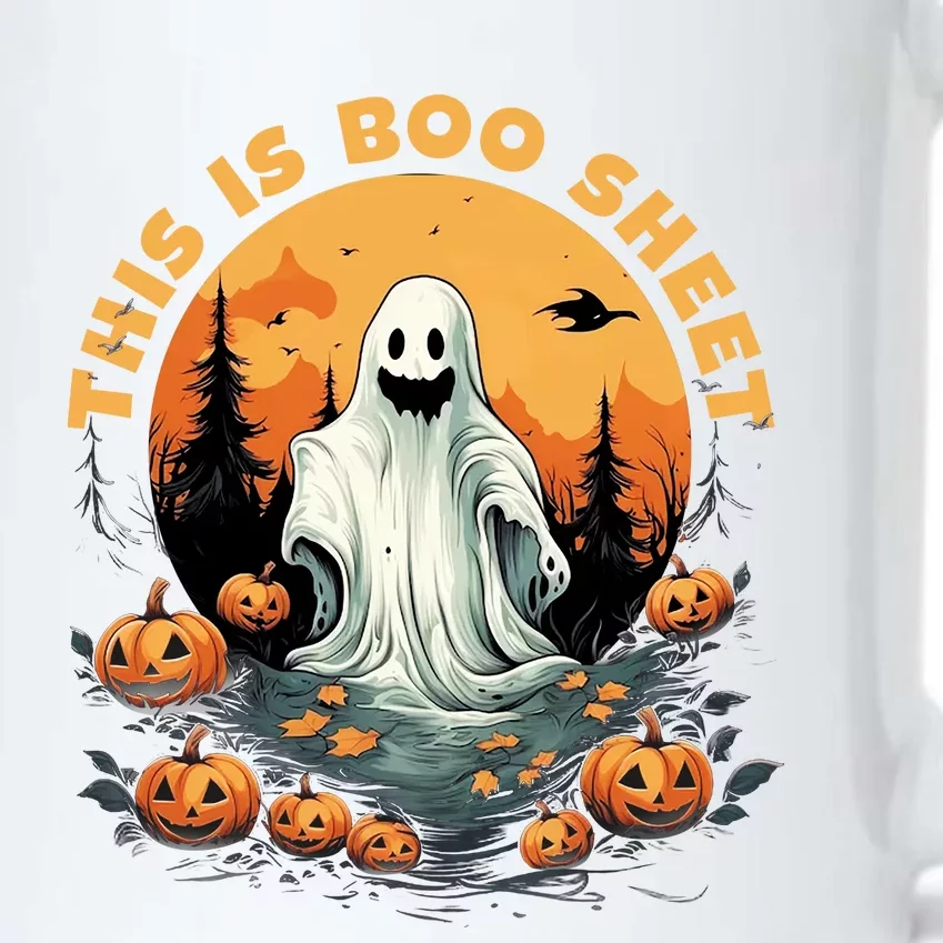 This Is Boo Sheet Halloween Funny Black Color Changing Mug