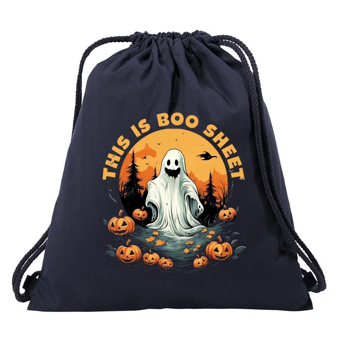 This Is Boo Sheet Halloween Funny Drawstring Bag