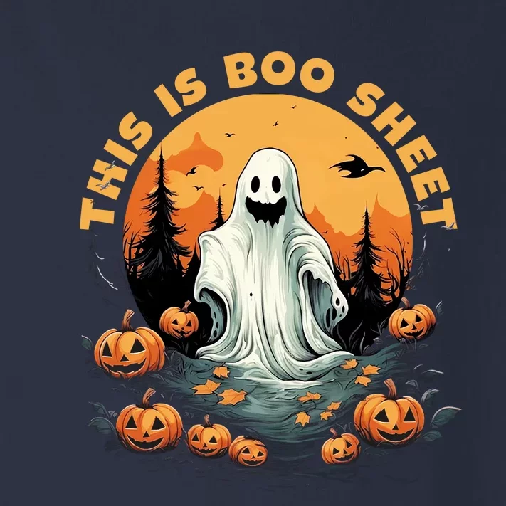 This Is Boo Sheet Halloween Funny Toddler Long Sleeve Shirt